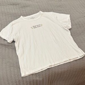 Abercrombie & Fitch White Short Sleeve Tee
